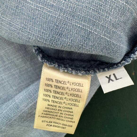 Cloth & Stone Blue Denim Blouse - Picture 8 of 10